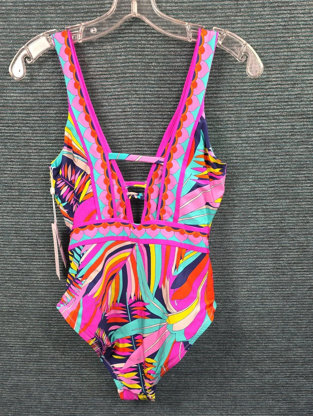 Trina Turk Paralia Plunge Neck One Piece